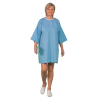 Chemise d'hôpital unisexe bleu